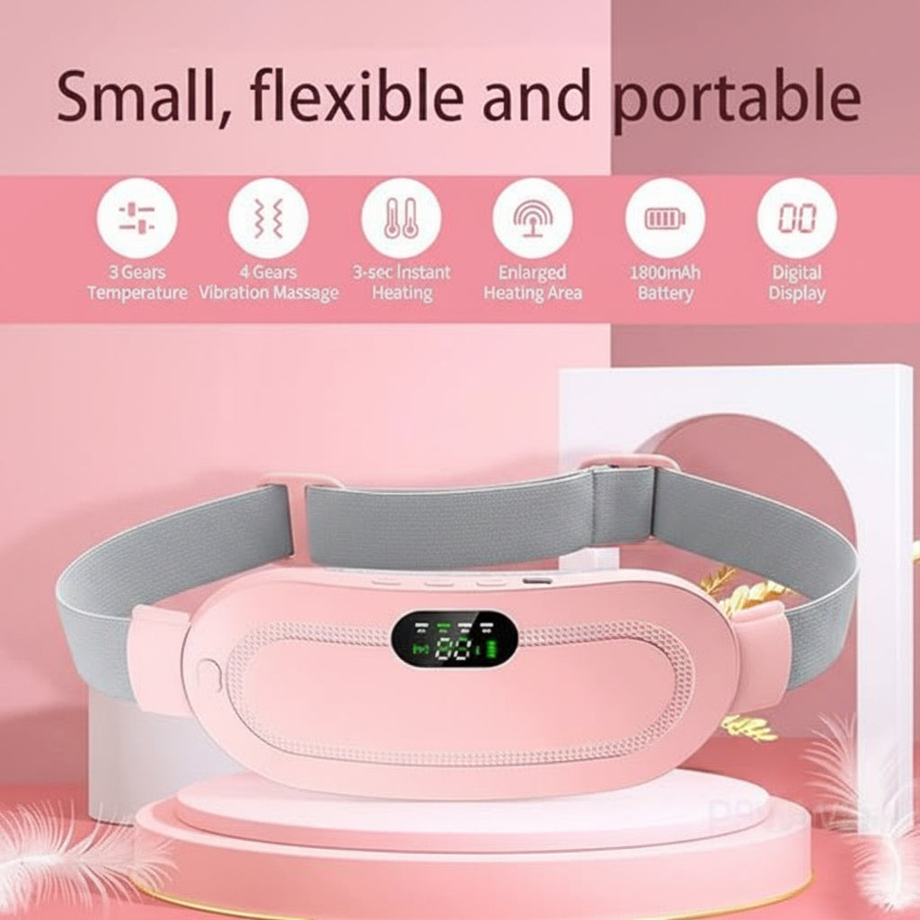Premium Period Relief Heating Belt Warm Compression Massager for Women