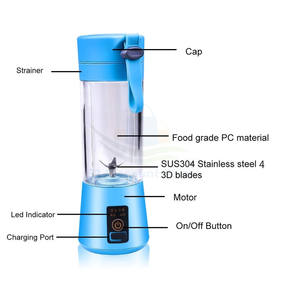 QuickMix Portable juice Blender Mini USB Juicer for Shakes & Smoothies
