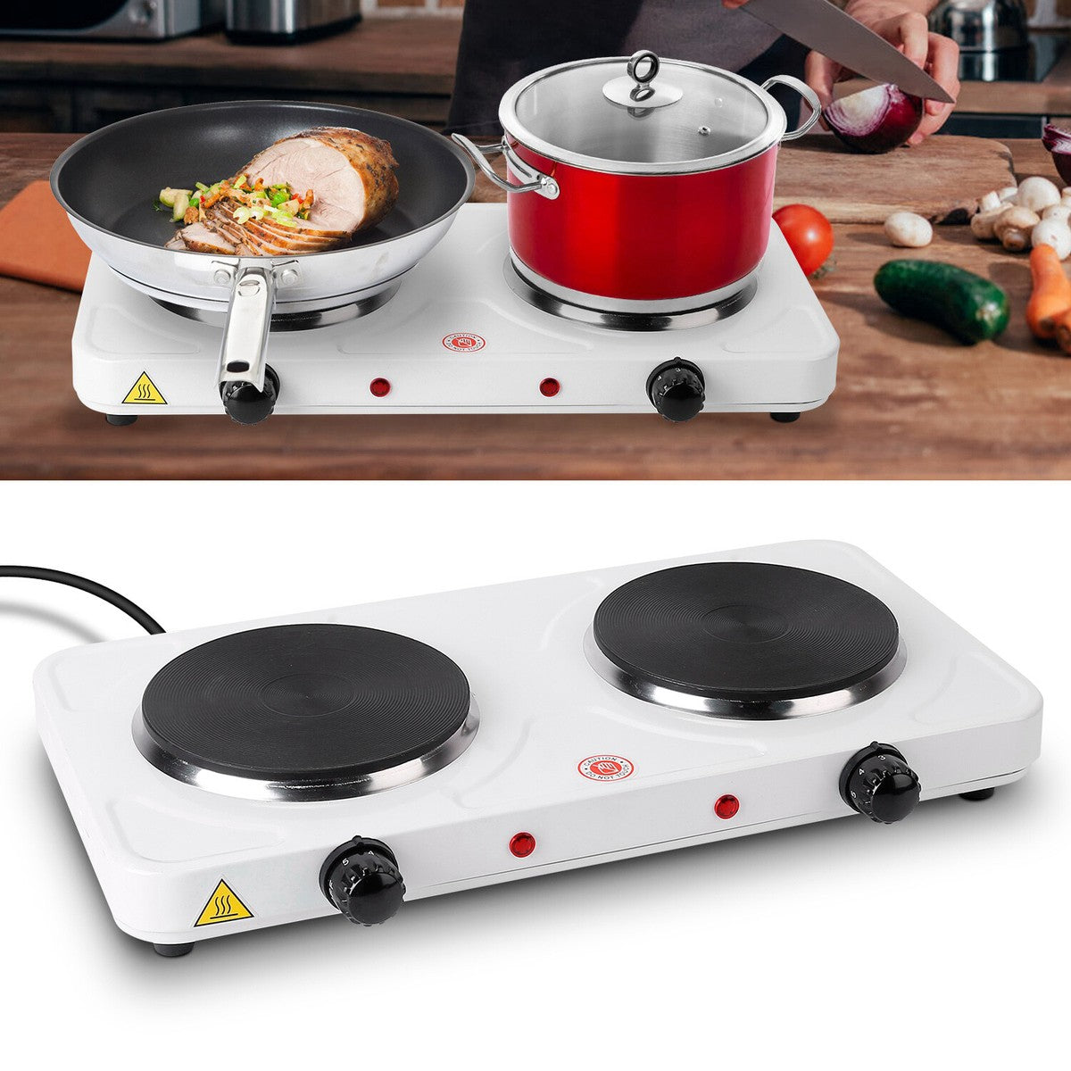 Double Hot Plate Cooking Cooker  Premium Double Burner Electric Stove
