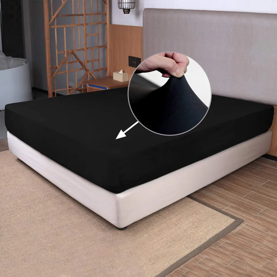 Waterproof Mattress Cover  Double Bed King Size Fitted Mattress Protector Anti Slip Bed Sheet