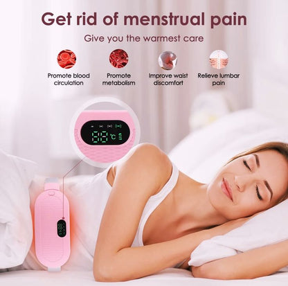 Premium Period Relief Heating Belt  Warm Compression Massager for Women