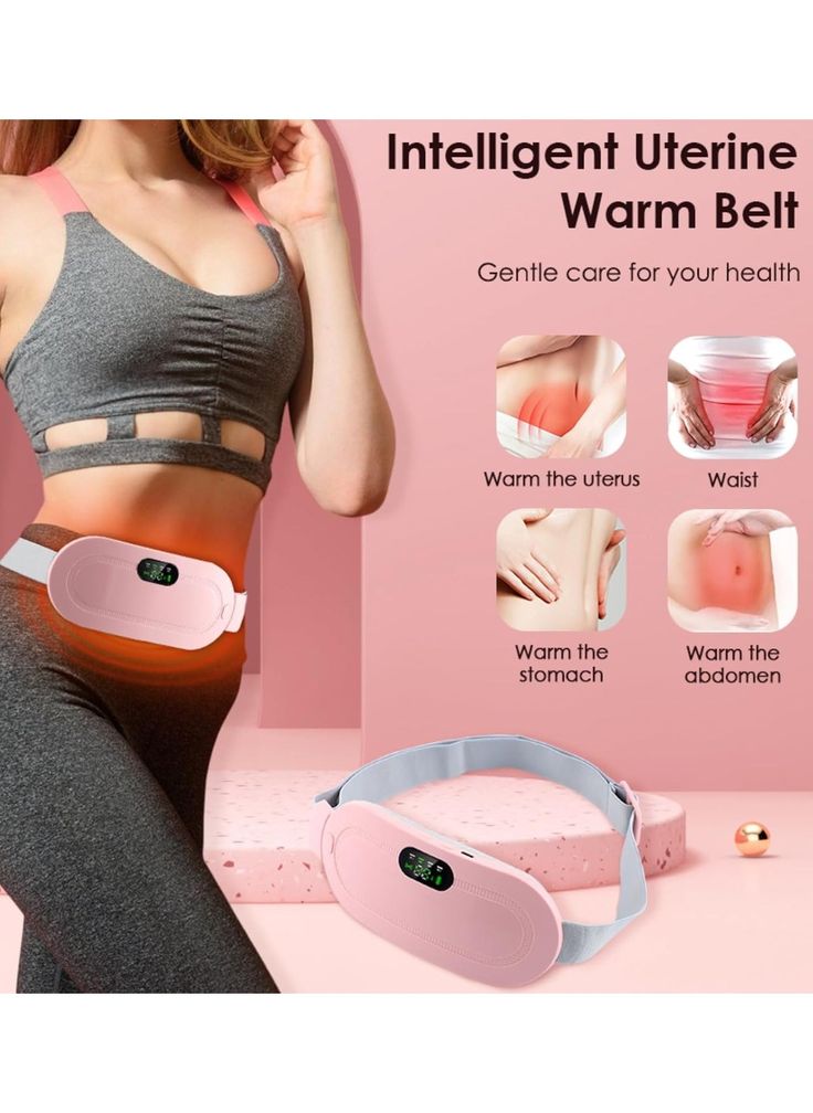 Premium Period Relief Heating Belt  Warm Compression Massager for Women