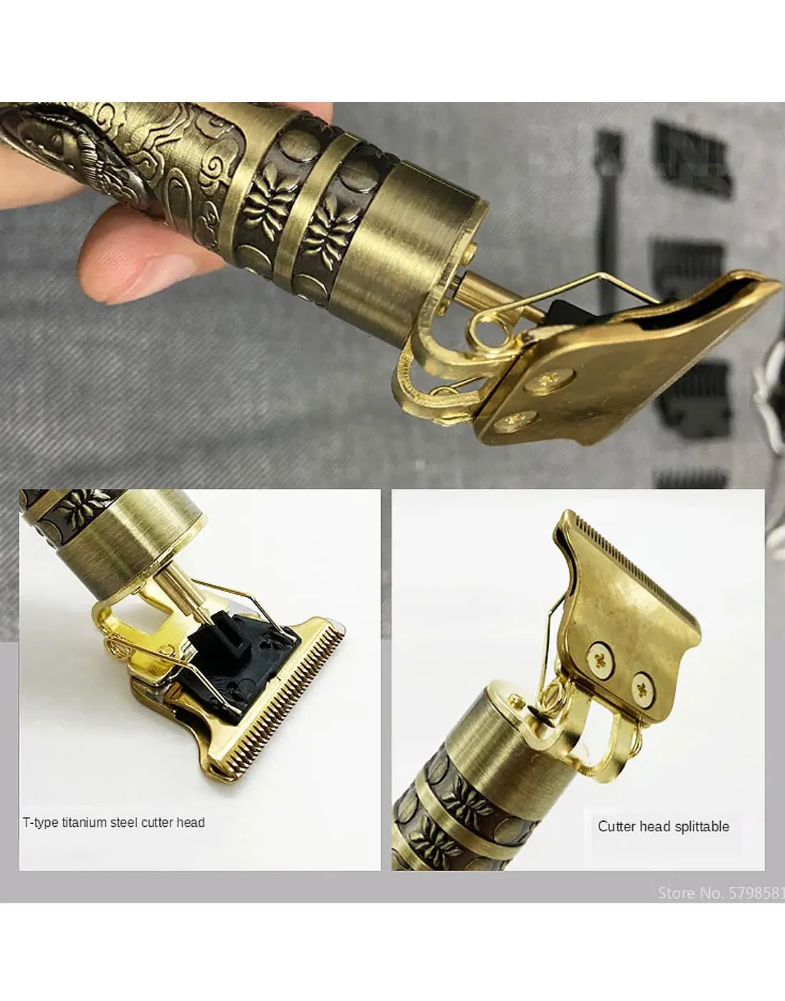 Vintage T9 Gold Edition Hair & Beard Trimmer