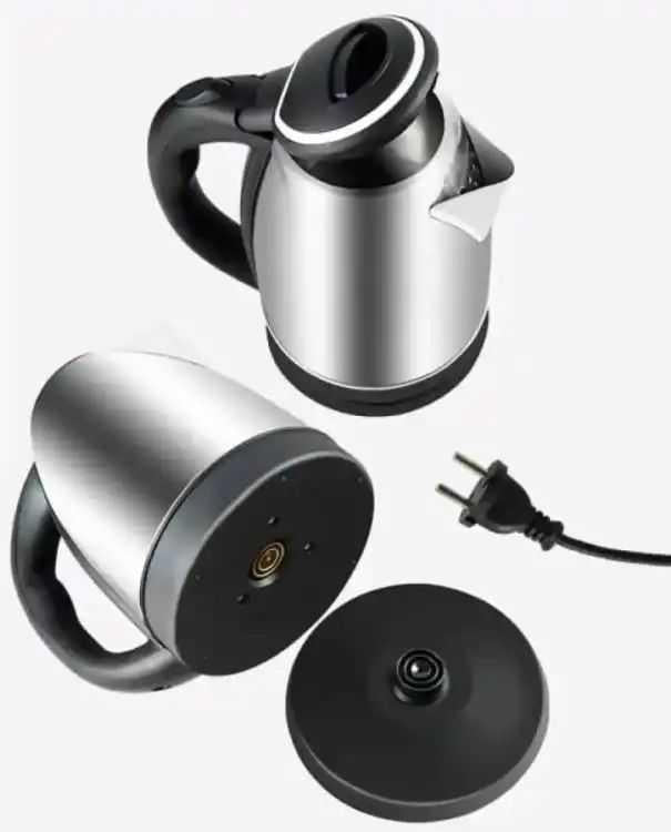 Electric Kettle  1.8L Stainless Steel  Cordless Auto Shut-Off  Red Indicator Light