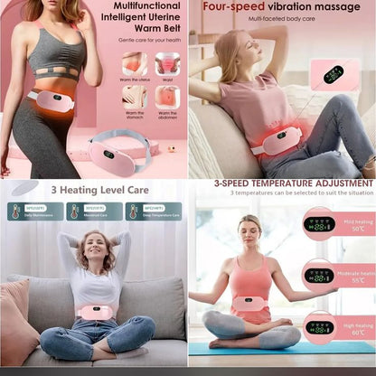 Premium Period Relief Heating Belt  Warm Compression Massager for Women