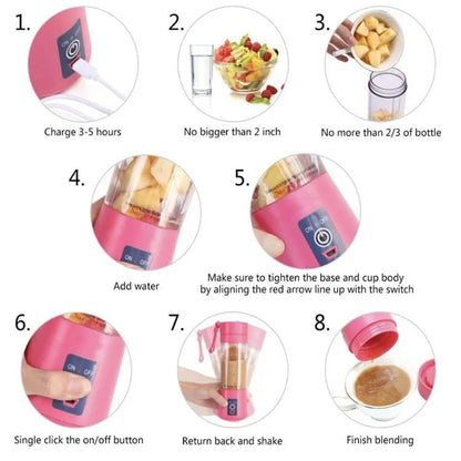 QuickMix Portable juice Blender  Mini USB Juicer for Shakes & Smoothies