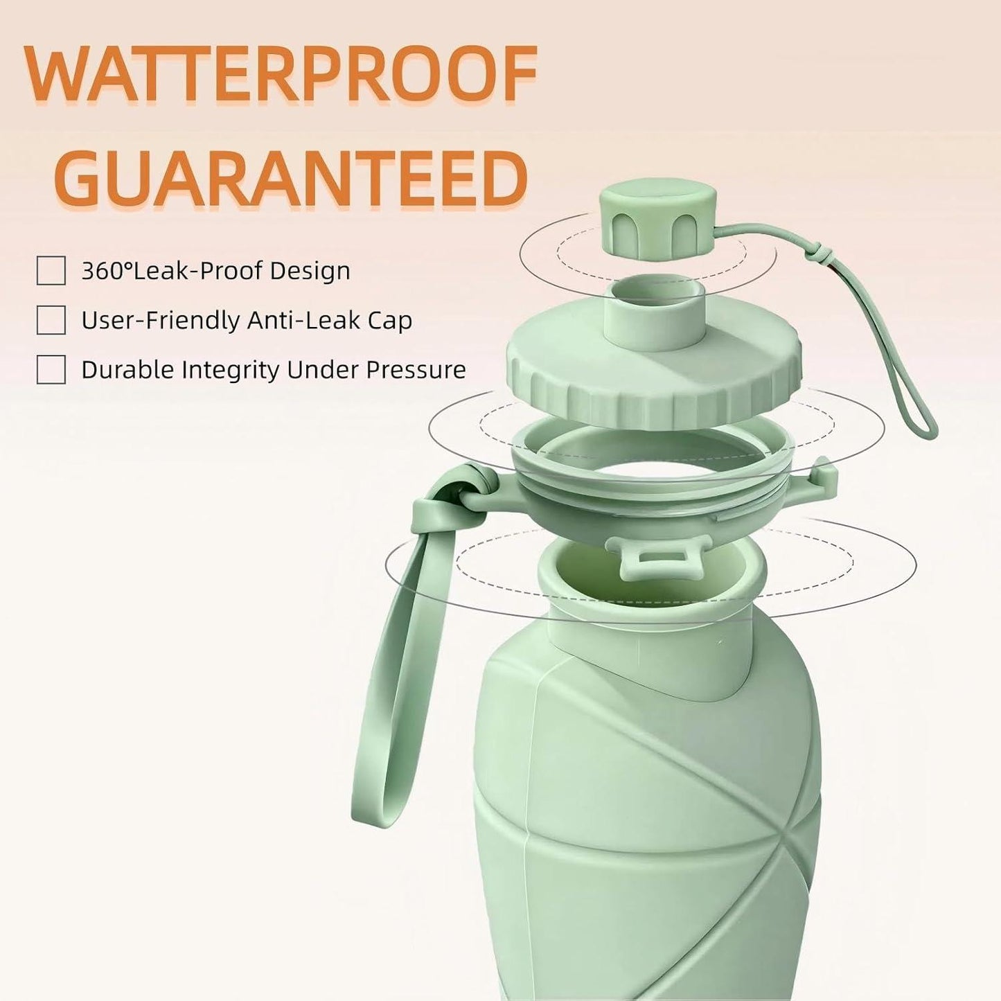 Silicone Collapsible Water Bottle – Easy Carry