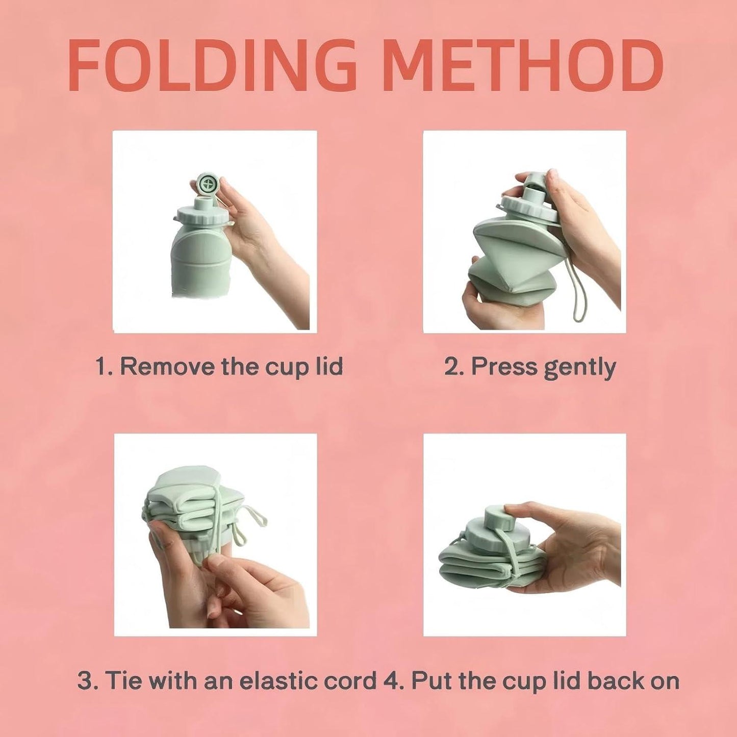 Silicone Collapsible Water Bottle – Easy Carry