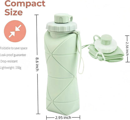 Silicone Collapsible Water Bottle – Easy Carry